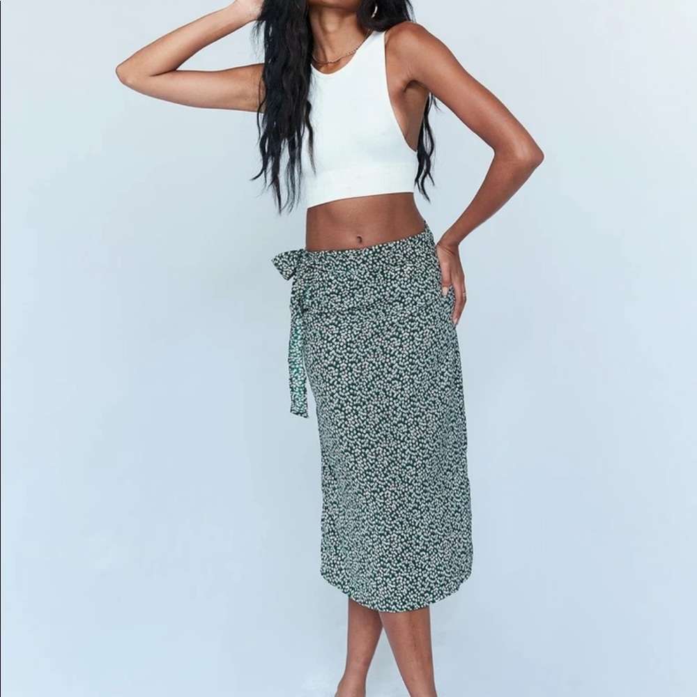 Floral Wrap Skirt